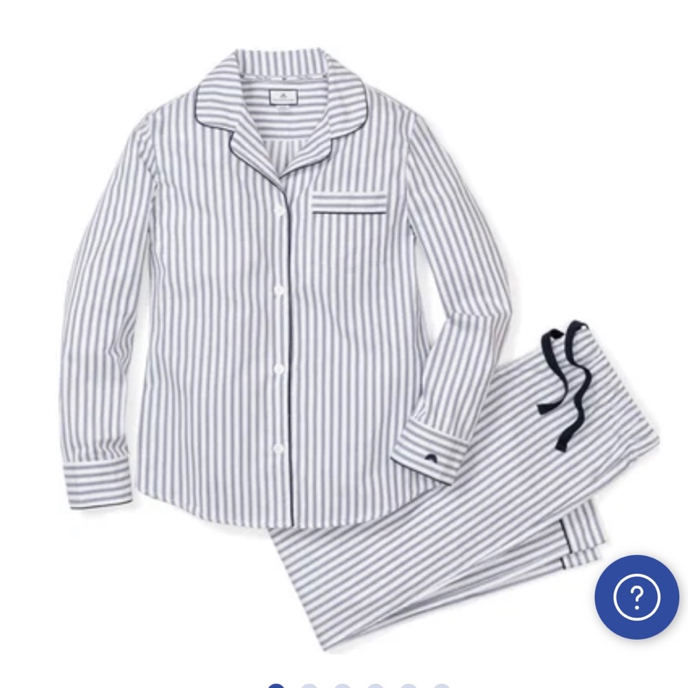Petite Plume striped cotton pajamas